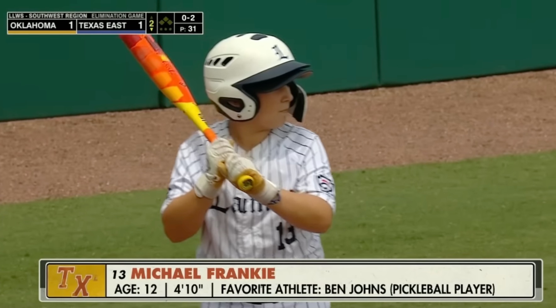 Michael Frankie at the plate in Williamsport, PA this summer.